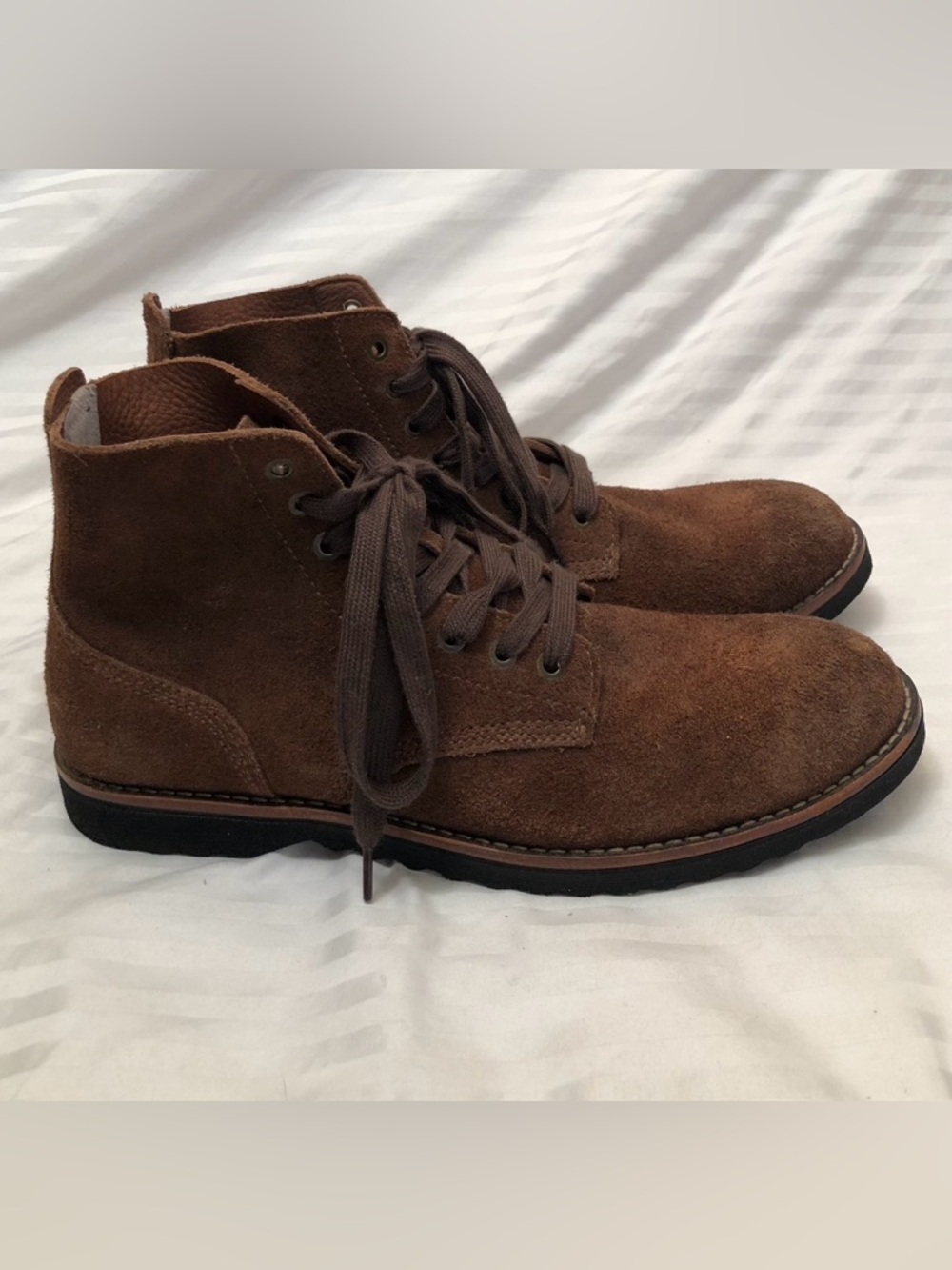 Seavees Boondocker Boots Mens Size 10 Brown Dark Earth Roughtout Leather 05/63 - Picture 6 of 16